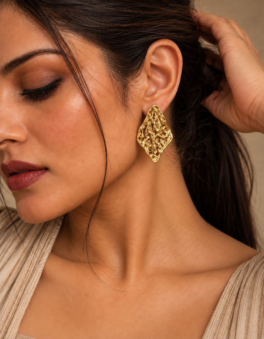 Terra Lozenge Studs