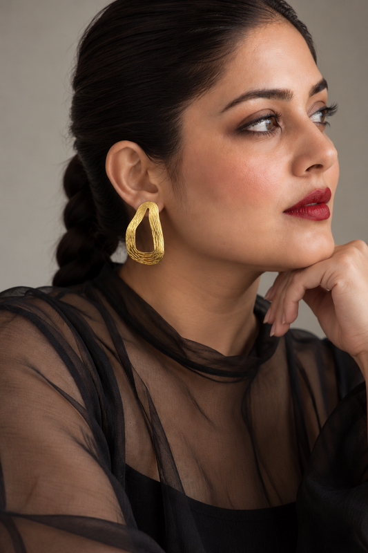 Abstract Textured Earrings