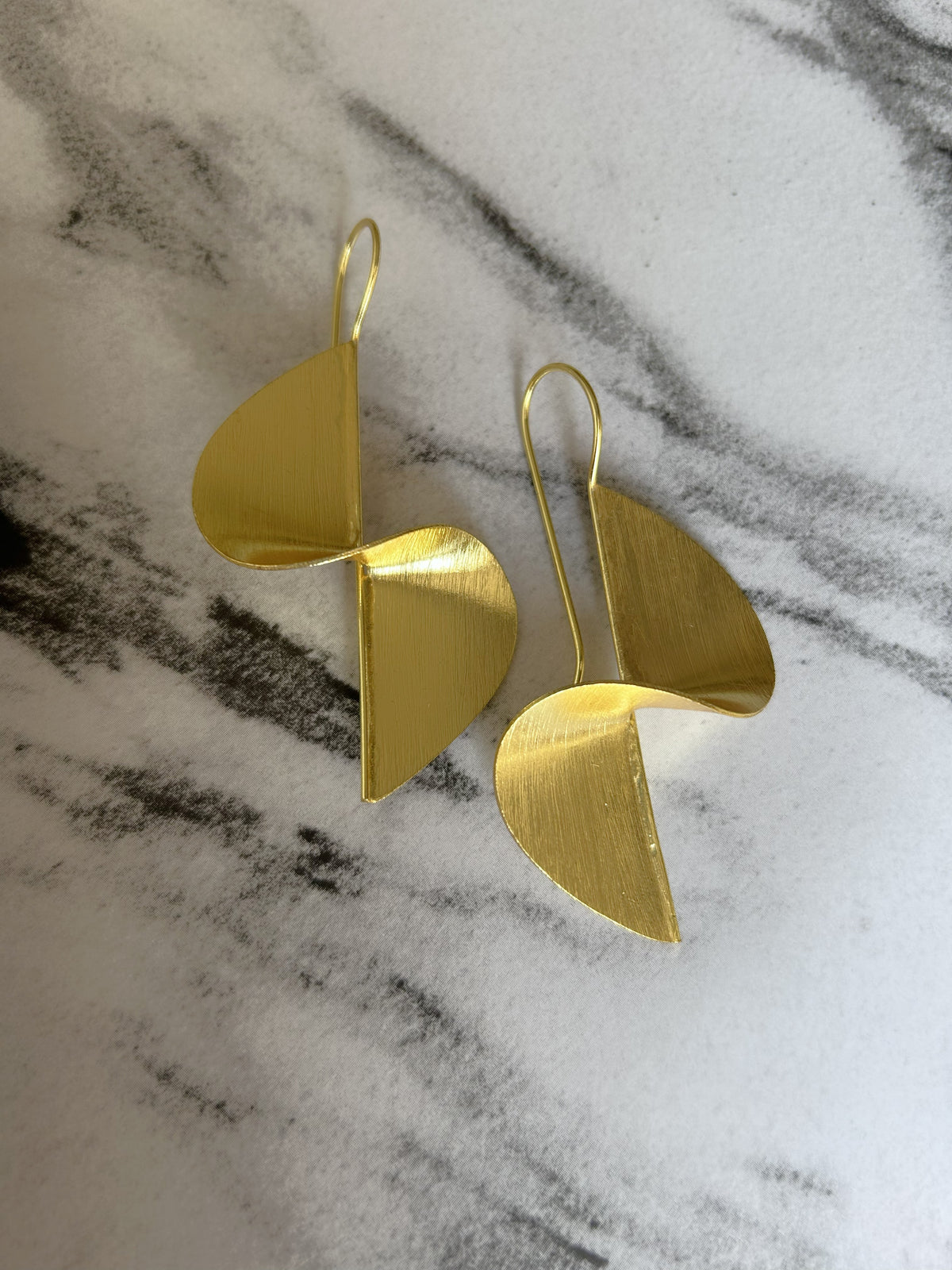 Swirl & Shine Hook Earrings