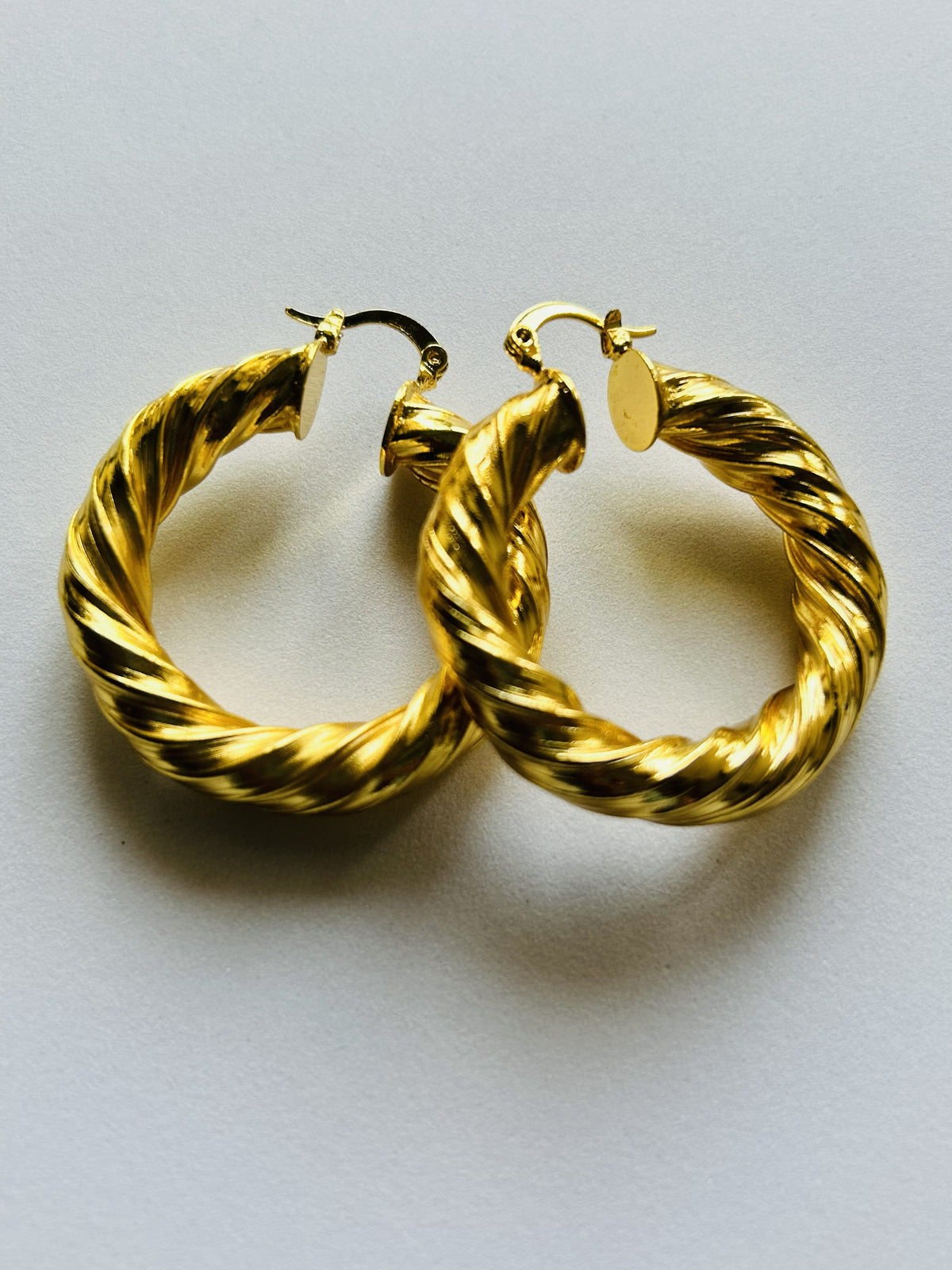Braided Golden Hoops