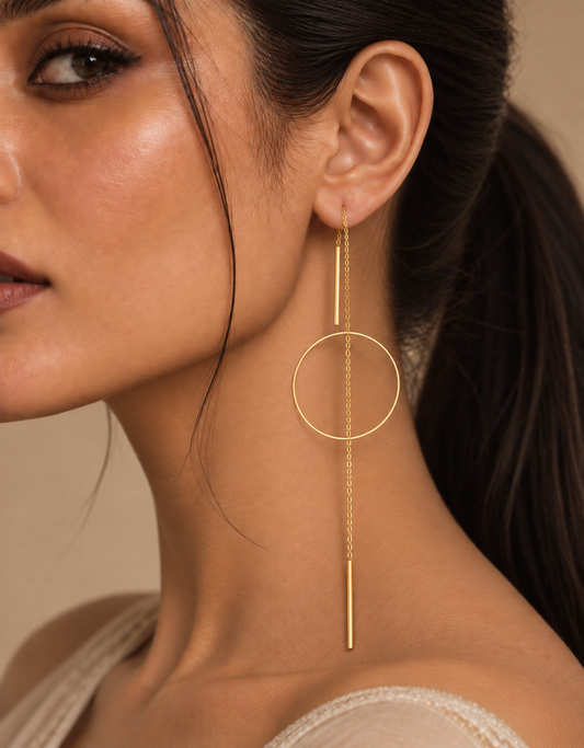 Moon Threader Earrings