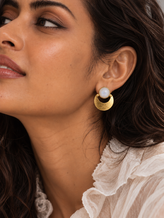 Moonchild Stone Studs