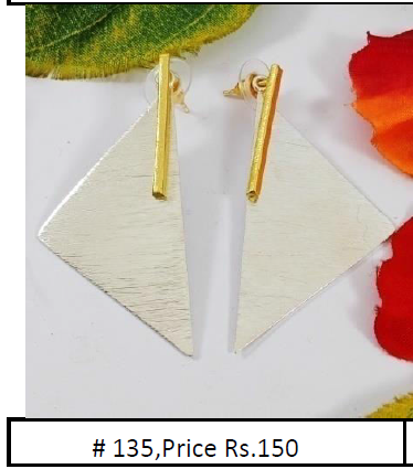 Apsara Dual Tone Earrings