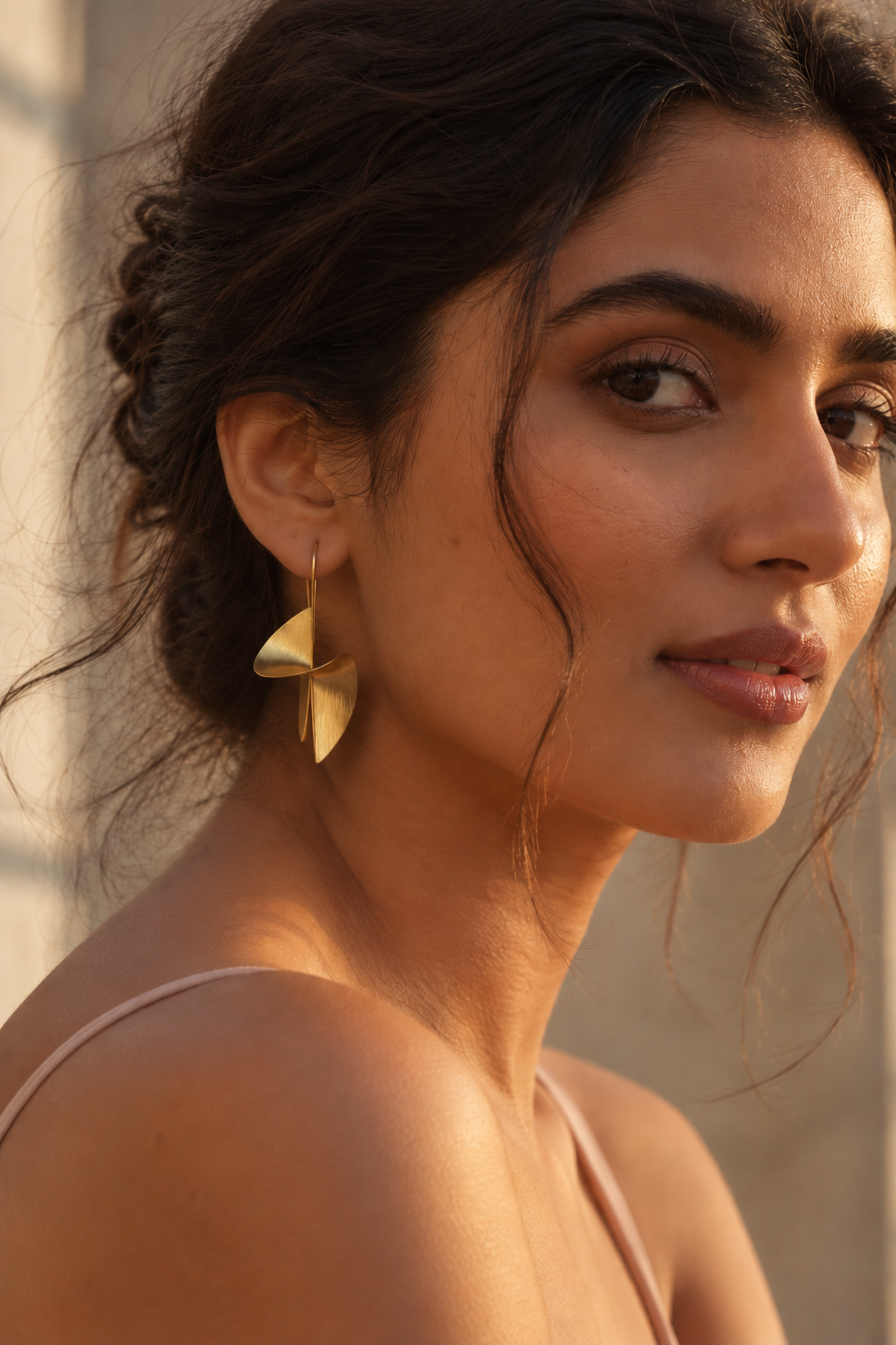 Swirl & Shine Hook Earrings