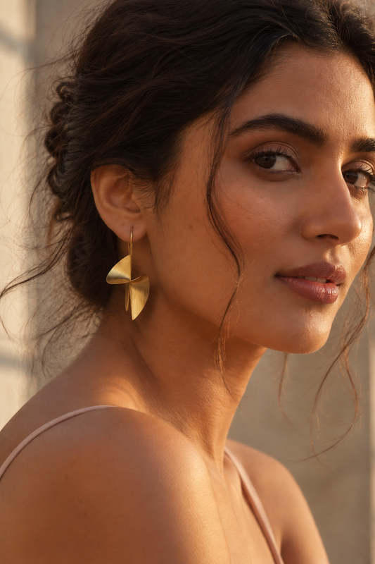 Swirl & Shine Hook Earrings